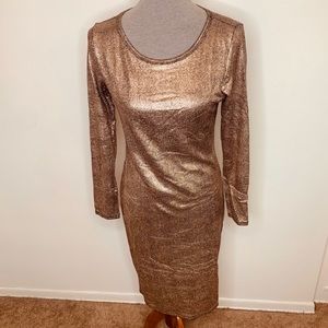 *Last chance* Lularoe Elegant rose gold Debbie dress